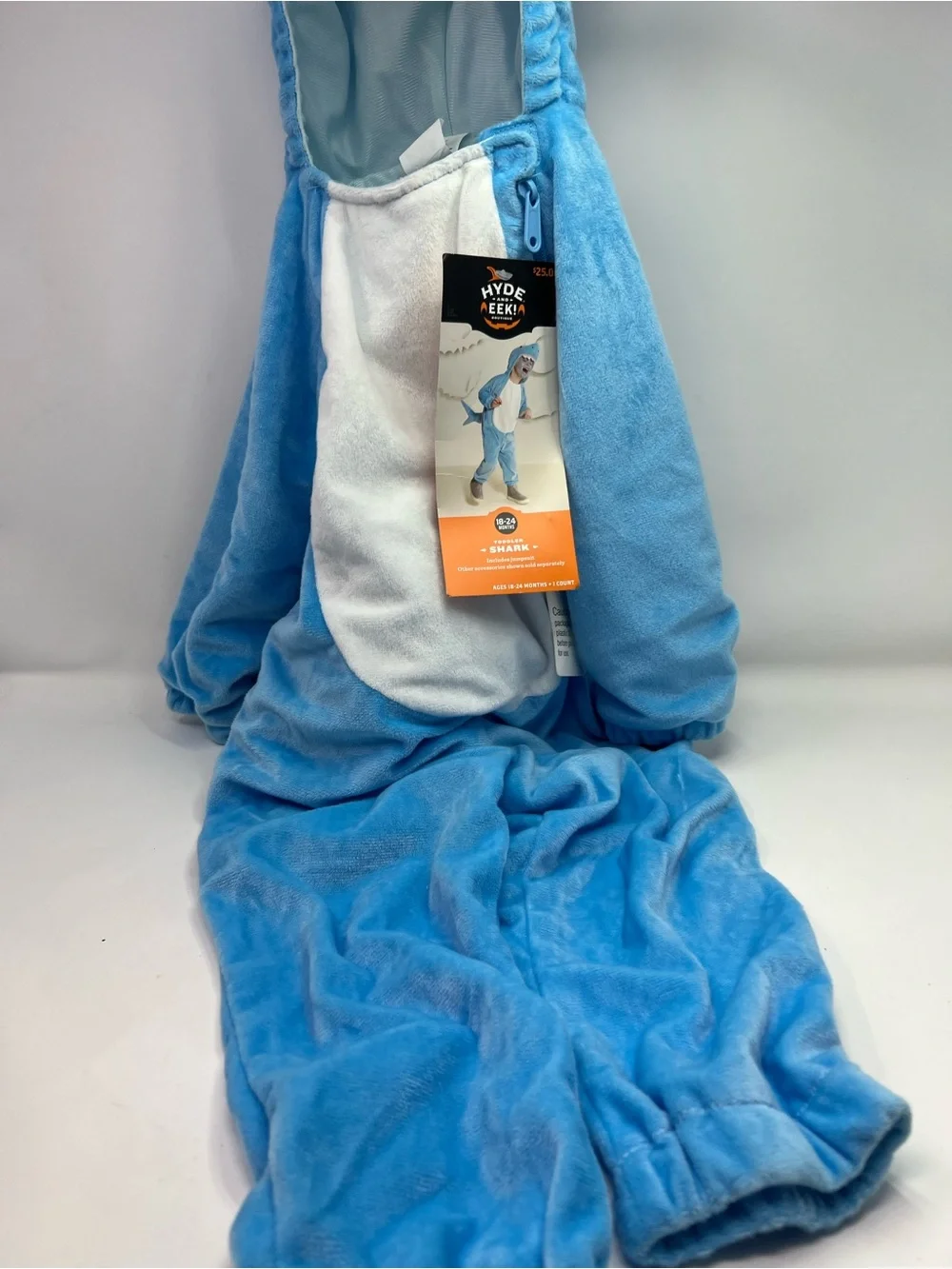Toddler Shark Halloween Costume Jumpsuit 18-24M Hyde & EEK! Boutique New